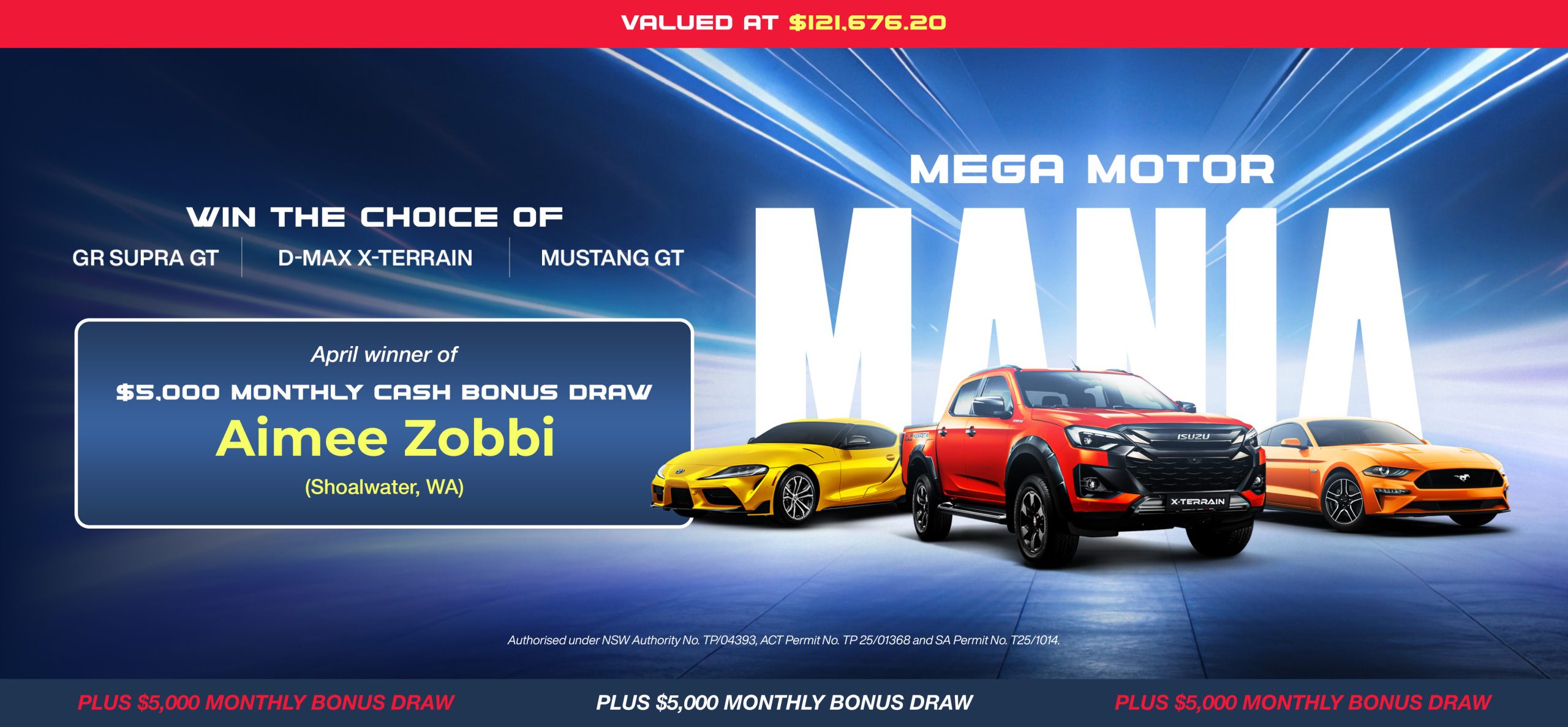 Mega Motor Mania - April Winner 2026